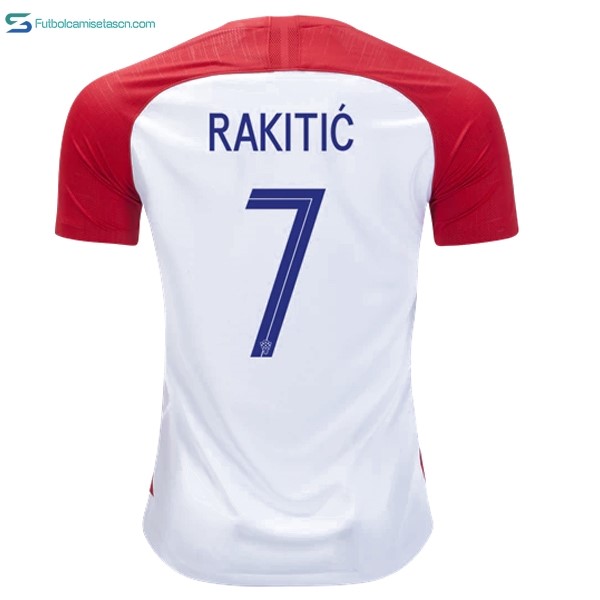 Camiseta Croatia 1ª Rakitic 2018 Rojo